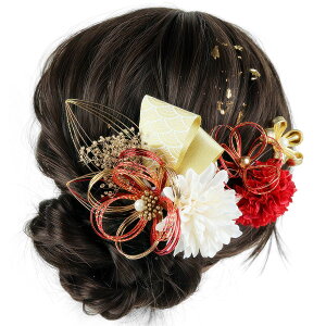【マラソン10倍P×最大16%OFF券】 Biutee 髪飾り 成人式 ヘアアクセサリー 造花飾り バドフラワー 和玉 水引花 ミリオンスター 菊 縄リボン 七五三 結婚式 入学式 花火大会 浴衣 豪華 着物 和装小
