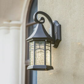 【SS-P10倍＆最大10%OFF券】 DEWEL ペンダントライト インテリア照明 ポーチライト LED対応 壁掛け照明 ブラケットライト 玄関灯 レトロ風 ポーチライト E26 110V ウォールランプ アンティーク 北欧 屋外 室内照明 1灯 ブラック ダイニング リビング