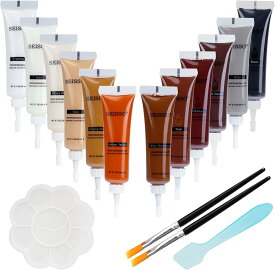 【ぬくもりセール！15%OFF券】 SEISSO 木製品補修セット 木製品キズ補修 補修クリーム 12色 フローリング 補修 木製家具 補修 木製の家具 ドア 床 すりキズ用 汚れ 傷 穴 塗装剥がれ補修 キズ消し キズ隠し ホワイト アイボリー ウッドホワイト