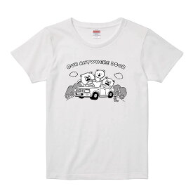 「ラシーンとくまファミリー」Tシャツ LADYS tシャツ　送料無料