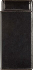 キングジム レザフェス 伝票挟み (カバー付き) A5E 1952LF 黒