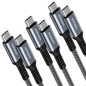 �y3�{�Z�b�g�zNIMASO USB C/Type C to Type C �P�[�u�� �yPD�Ή� 60W�}���[�d 2m+2m+2m�z iPad mini6 (2021) �AMacBook�AiPad Pro/Air�AGalaxy�ASony�APixel��Type-c�@��Ή� NCA23G692