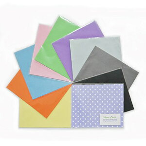 Hana Cloth クリーニングクロス 超極細繊維 マイクロファイバー (10枚セット/個別包装) メガネ、スマホ、タブレット、カメラ、PC画面