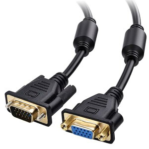 Cable Matters VGA �����P�[�u�� 1.8m D-sub �P�[�u�� 15�s�� VGA �I�X ���X RGB SVGA�����P�[�u�� RoHS�Ή�
