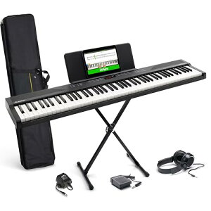 Alesis �d�q�s�A�m 88���� �t���T�C�Y���� ���S�Ҍ����s�A�m���b�X���t�� �|�[�^�u�� �T�X�e�C���y�_���t�� �L�����[�o�b�O �X�^���h �w�b�h�z���t�� �X�s�[�J�[���� USB-MIDI�[�q 480���F Recital 