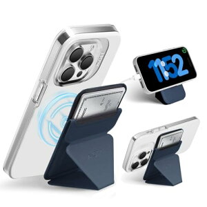 MOFT 【新型ミニマム版】Snap on スマホスタンド iPhone15 スタンド ウォレットスタンド iPhone14 iPhone13 iPhone12 マグネット ウォレット スマホスタンド 卓上 カードケース カード収納 多角度調節 薄