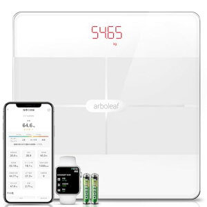 arboleaf ̏dv X}zA ̑gv ̎bv 14ڑ BluetoothΉ AvΉ wX[^[ x 180kg܂őΉ apple watch/applewXPA/Fitbit/GoogleFit/Ag yʎ[/drt 