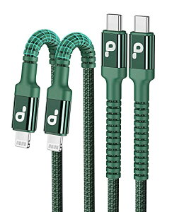 USB-C CgjOP[u 2M 2{ZbgyC94 Apple MFiF/PDΉ z}[df[^ iPhone [dP[u c^Cv Type C LightningP[u iPhone 13 /mini/Pro/Max/iPhone 12/SE/XR/XS/X / 8 O[