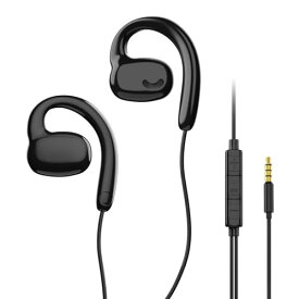 イヤホン 有線 3.5mm 有線イヤホン タイプC 【2024モデル】 オープンイヤー イヤホン マイク付き 3.5mm 耳を塞がない マイク付きイヤホン 骨伝導イヤホンから進化した ながら聴きイヤホン イヤホンマイク クリア通話 耳掛け ゲーミングイヤホン