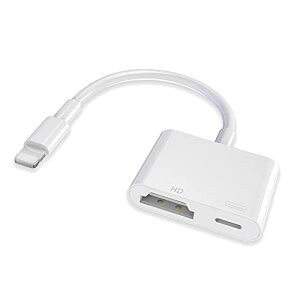 yMFiFؕiz iphone hdmiϊP[u lightning hdmi 1080PtHD ݒsv dsv  CgjO hdmi iphone tv ϊP[u o Q[xȂ av/TV iPhone14/13/12/11/XS/X/8ȂǂɑΉ