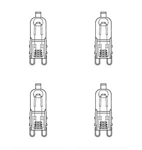�O�H �~���[�������C���{���g�n���Q�������v �s�n���s��(HALOPIN)�t 110V 40W �t���X�g�^�C�v G9���� JD110V40W/F/G9/P2 (4)