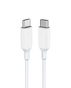Anker PowerLine III USB-C & USB-C 2.0 �P�[�u�� (0.9m �z���C�g) �����ϋv 60W USB PD iPhone 17 / 16 / 15 MacBook Pro/Air iPad Pro Galaxy ��