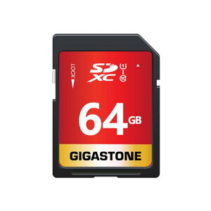 �y5�zGIGASTONE 64GB SD�J�[�h SDXC UHS-I U1 C10 80MB/s �������[�J�[�h �t��HD �r�f�I �f�W�^���J���� �����L�^ �~�j�P�[�X1�t��