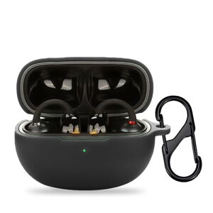 For EarFun Clip �P�[�X �J�o�[ Mosasa �V���R�� �ی�P�[�X �[�d�֗� �S�ʕی� �����h�~ ����~�� �y�� �L�Y�h�~ �X���� ���^ ���s �ϏՌ� �h�o-�u���b�N