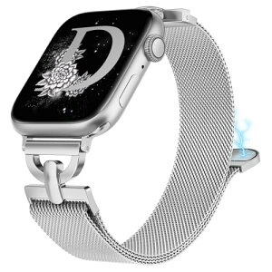 Girovo �R���p�`�u�� Apple Watch �o���h �}�O�l�b�g �A�b�v���E�H�b�` �o���h �X�e�����X ������� D�^ �����Ղ邤������ �x���g ���f�[�X �����Y ���C�o�b�N�� �ԏ󃁃^���x���g for iWatch Series 11 