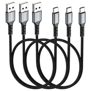 �Z��USB C�P�[�u��0.5m�AHOTNOW [3�{ 50cm]�|�[�^�u��USB-C�[�d��Galaxy S10 S9 S8 Plus Note 9 8�A�p���[�o���N����т��̑��̃^�C�vc�f�o�C�X�p�̃i�C�����ґg�����[�d�R�[�h