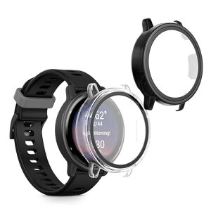 kwmobile 2x �P�[�X Garmin vivoactive 5 / active 5 �J�o�[ - �t���{�f�B �K���X �ϏՌ� �����^ ����/���F