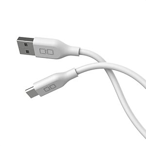 CIO �_�炩���V���R���P�[�u�� USB �^�C�vC(Type-C) QC3.0 2.4A �}�� �[�d�P�[�u�� 1m ���܂Ȃ� Xperia Galaxy Android(�A���h���C�h) CIO-SL30000-AC (�z���C�g)