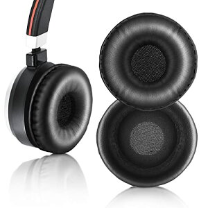 XBERSTAR For Jabra Evolve 20 20se 30 30II 40 65 65+�p�C���[�p�b�h �p�C���[�N�b�V�����t�H�[���J�o�[ Jabra Evolve 20 30 40 65�w�b�h�t�H�� (�u���b�N�C���[�p�b�h)