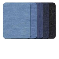 デニム 補修 裏から貼る 5色5枚セット 約9.5cm×12.5cm ジーンズ リペア 補修布 デニム 補修シート アイ…