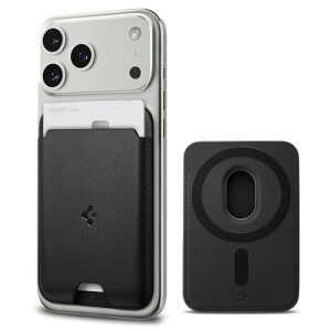 [Spigen] MagSafe �J�[�h�P�[�X 2���J�[�h iPhone 17e iPhone 17/16/15/14/13/12�V���[�Y Pixel 10�V���[�Y �}�O�l�b�g���� �������U�[ �X���� �w�� �E�H���b�g �X�}�z�J�[�h�P�[�X ��ʌn IC�J�[�h �o�����e�B