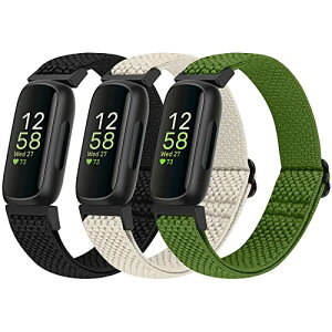 Bcuckood Fitbit Inspire 3/Inspire 2/Inspire/Inspire HR/Ace 2/Ace 3 �o���h�ƌ݊�������A�L�k���̂��钲�߉\�ȗp���X�g�o���h ���f�B�[�X �����Y �L�b�Y �L�k���̂���\�t�g �X�|�[�c �i�C���� ���[�v �X