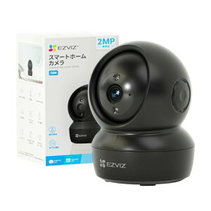 EZVIZ (�C�[�W�[�r�Y) �y�b�g�J���� C6N �u���b�N�y�t��HD/360°�B�e�\/��ԎB�e/�����ǐ�/���̌��m/�h�ƃJ����/2.4 GHz