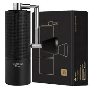 TIMEMORE C3S Pro�R�[�q�[�~���蓮�^�C�����A CNC�X�e�����X�|�~���`�o���e��25�O�����A���������\�Ȑݒ�A�_�u���x�A�����O�� �ʒu���ߗ��s�A�L�����v�A�M�t�g�`�F�X�i�b�g�͂�����Coffee Grin