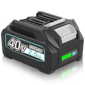 Amoresbat �݊� �}�L�^ 40v �o�b�e���[ BL4025 2500mAh 1�� �p���[�A�b�v �}�L�^ 40Vmax �o�b�e���[ BL4025 BL4035 BL4050 BL4060�Ɍ݊��\ LED�c�ʕ\�� ���ϋv���݌v BMS����� PSE�F�؎擾�� 5���~�������ӔC