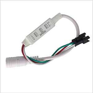 waves SP002E WS2812B WS2811�p LED �Ȉ� �R���g���[���[ 3key �V���A��LED �A�h���b�T�u�� �A�h���b�T�u��LED(�� DC�v���O) ARGB