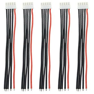Yiqigou 5 Pcs 15cm JST 2S 3S 4S 5S 6S 2S-6S�o�����X�v���O�I�X�o�X�o�[�������C���[�P�[�u��JST-XH�R�l�N�^�A�_�v�^���C���[ �o�����X���[�h�����P�[�u���R�[�h for RC���`�E���d�r (JST 4S)