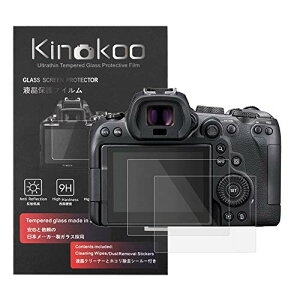 kinokoo �t���ی�t�B���� CANON EOS R6 Mark2/EOS R6/EOS R7/EOS R6 MK2 �p �d�x9H �����ߗ� �ώw�� �C�A���� �����K���X ����0.25mm 2���Z�b�g �N���X�t��(EOS R6 MK2/R6/R7��p)