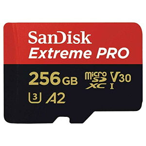microSDXC 256GB SanDisk �T���f�B�X�N Extreme PRO UHS-1 U3 V30 4K Ultra HD A2 SD�A�_�v�^�[�t [�i]