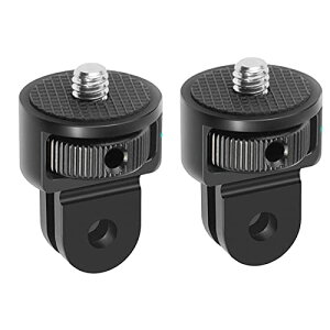 YFFSFDC 1/4 �ϊ��A�_�v�^�[ 2�_�Z�b�g �A���~�ϊ��A�_�v�^�[ ��]�l�W �~�j�O�r�}�E���g GoPro�p(GP�K�i) (�u���b�N)