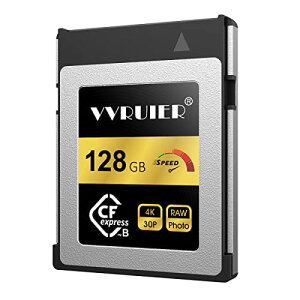 VVRUIER CFexpress Type B �������[�J�[�h 128GB �^�t�d�l �A���B�e 4K�r�f�I Z6/Z7/EOSR5/R6�ȂǑ��@�� �R���p�N�g�t���b�V��(128GB)