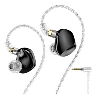 TRN VXpro+ �C���[���j�^�[ �n�C���] �C���z�� 8BA+1DD �n�C�u���b�h�^ ���j�^�[�C���z�� ���Չ��� IEM �C�����j �L�� 3.5mm�W���b�N QDC�E�����P�[�u�� (�u���b�N)