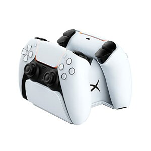 HyperX ChargePlay Duo DualSense PS5�R���g���[���[ �[�d�X�e�[�V���� �z���C�g ���{�i 51P68AA