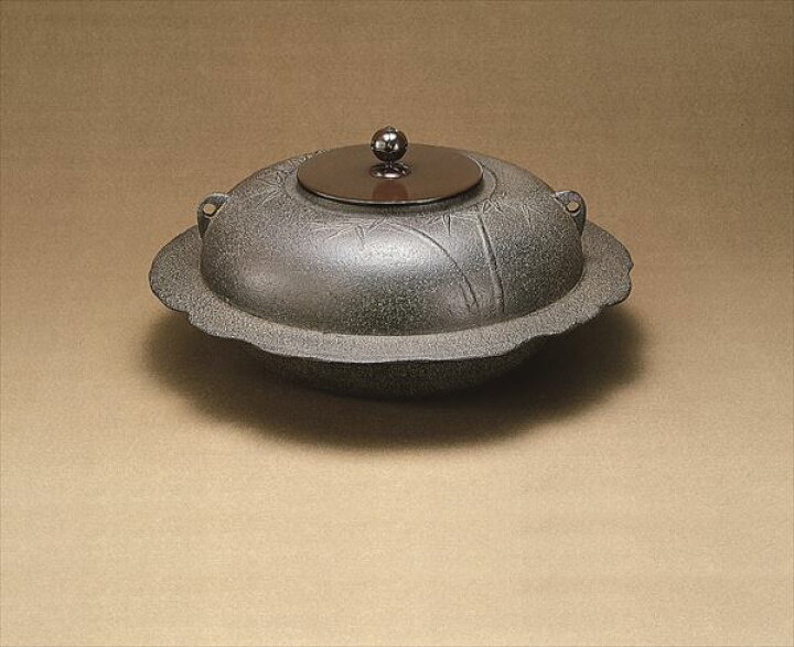 楽天市場】【茶道具/釜】透木釜 竹地紋 菊池政光作（桐箱） : 茶道具商 