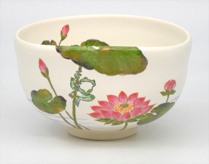 楽天市場】【茶道具/抹茶茶碗/matcha teabowl】茶碗 灰釉 睡蓮に蛙 