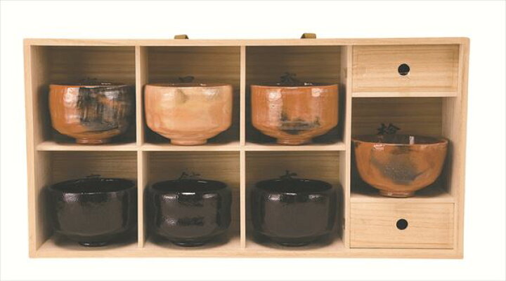 楽天市場】利休七種茶碗セット 佐々木昭楽作（桐箱） : 茶道具商 左座園