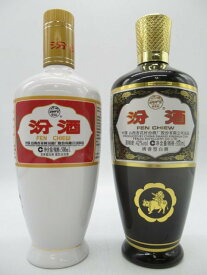【飲み比べ2本セット】 汾酒 (ふぇんしゅ) 壺 (陶器 白 茶) 500ml×2本セット