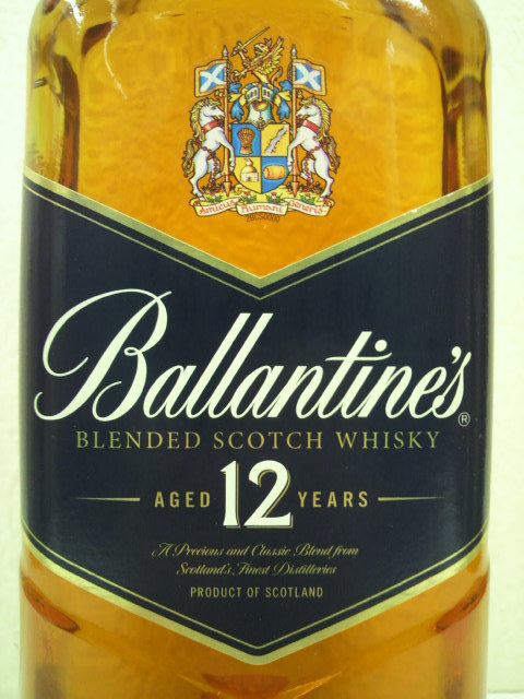 Ballantines ベリーオールド・デキャンタ12年 角栓瓶-