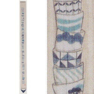 【お取り寄せ】麻細タペストリー『蕎麦猪口重ね』(掛軸、和風タペストリー)【年中 焼き物 うつわ 器 日本製】