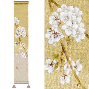 【お取り寄せ】麻豆タペストリー『桜花爛漫』(掛軸、和風タペストリー)【さくら サクラ 花 春】