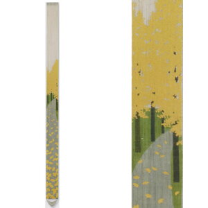 【お取り寄せ】麻細タペストリー『銀杏並木』(掛軸、和風タペストリー)【秋/イチョウ】