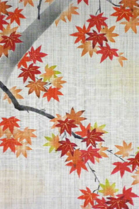 楽天市場】【お取り寄せ】麻タペストリー『紅葉の宴』（掛軸、和風 