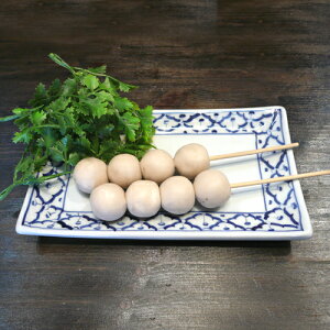 【長方形型(大)お皿 24cm】青白陶器青白食器パイナップル柄陶器 小鉢タイ料理アジアン料理タイ雑貨