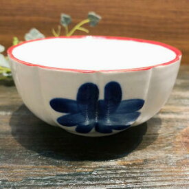 【にわとり食器 小皿/花形/紺花】小鉢 10cmにわとり陶器にわとり食器にわとり柄タイ料理アジアン料理タイ雑貨