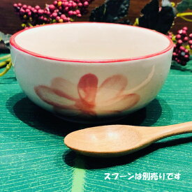 【にわとり食器 小皿/ピンク花柄】小鉢 8.5cmにわとり陶器にわとり食器にわとり柄タイ料理アジアン料理タイ雑貨