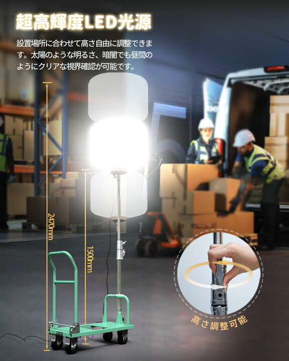 楽天市場】【防災応援！セット！】バルーン投光器 発電機用投光器 発電 